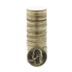 Roll of (40) Brilliant Uncirculated 1948 Washington Quarter Coins