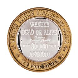 .999 Silver Limited Edition Gunfighters Series Casino Gaming Token