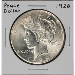 1928 $1 Peace Silver Dollar Coin