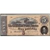 Image 1 : 1864 $5 Confederate States of America Note