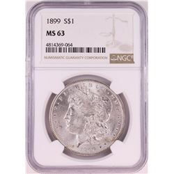 1899 $1 Morgan Silver Dollar Coin NGC MS63