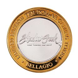 .999 Fine Silver Bellagio Las Vegas, NV $10 Limited Edition Gaming Token