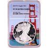 Image 1 : 2019-S $1 Proof American Silver Eagle Coin NGC PF70 Ultra Cameo Bridge Core