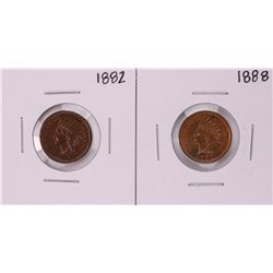 Lot of 1882 & 1888 Indian Head Cent Coins