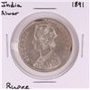 Image 1 : 1891 India Almar Rupee Silver Coin