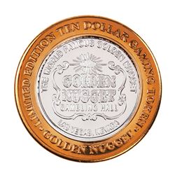 .999 Silver Golden Nugget Las Vegas, Nevada $10 Limited Edition Casino Gaming Token