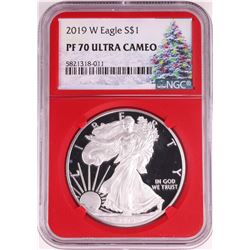 2019-W $1 Proof American Silver Eagle Coin NGC PF70 Ultra Cameo