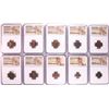 Image 1 : Lot of (10) Ancient Roman Empire Coins NGC Certified