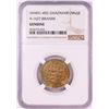 Image 1 : AH451-492 Ghaznavid Dinar A-1637 Ibrahim Gold Coin NGC Genuine