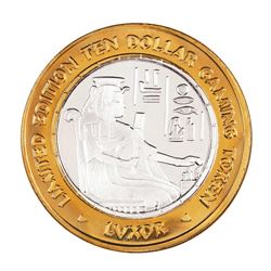 .999 Silver Luxor Las Vegas, Nevada $10 Casino Limited Edition Gaming Token