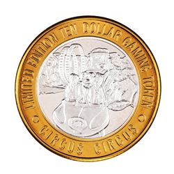 .999 Silver Circus Circus Hotel & Casino $10 Limited Edition Casino Gaming Token