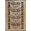 Image 1 : Uncut Sheet of (4) 1800's $10 Canal Bank New Orleans, Louisiana Obsolete Notes