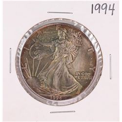 1994 $1 American Silver Eagle Coin Nice Toning