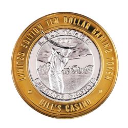 .999 Silver Bill's Casino Lake Tahoe, Nevada $10 Casino Gaming Token Limited Edition