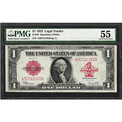 1923 $1 Legal Tender Note Fr.40 PMG About Uncirculated 55