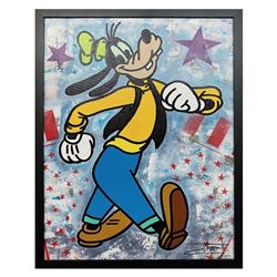 Jozza "Big Star" Original Mixed Media on Canvas