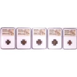 Lot of (5) Ancient Roman Empire Coins NGC Certified