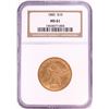 Image 1 : 1882 $10 Liberty Head Eagle Gold Coin NGC MS61