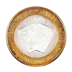.999 Silver McCarran International Airport Las Vegas, NV $10 Limited Gaming Token