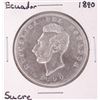 Image 1 : 1890 Ecuador Lima Sucre Silver Coin
