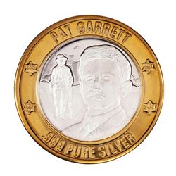 .999 Silver Lawmen Series Pat Garrett $10 Limited Edition Casino Gaming Token