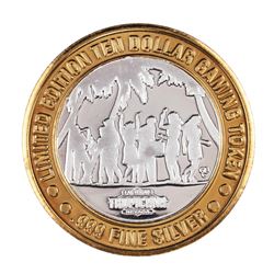 .999 Silver Tropicana Las Vegas, Nevada $10 Casino Limited Edition Gaming Token