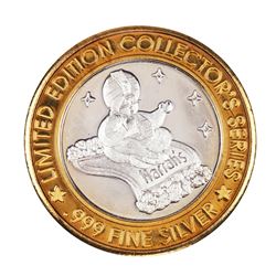 .999 Silver Harrah's Casino Reno Nevada $10 Casino Limited Edition Gaming Token
