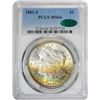 Image 2 : 1881-S $1 Morgan Silver Dollar Coin PCGS MS64 CAC Amazing Toning
