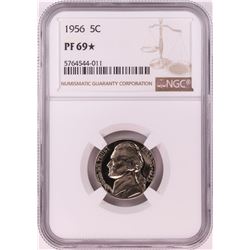 1956 Proof Jefferson Nickel Coin NGC PF69* STAR
