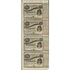 Image 1 : Uncut Sheet of (4) State of Louisiana Baby Bond Obsolete Notes
