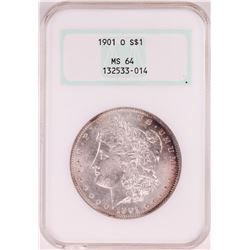 1901-O $1 Morgan Silver Dollar Coin NGC MS64 Old Holder
