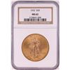 Image 1 : 1922 $20 St. Gaudens Double Eagle Coin NGC MS62