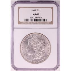 1903 $1 Morgan Silver Dollar Coin NGC MS65