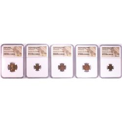 Lot of (5) Ancient Roman Empire Coins NGC Certified