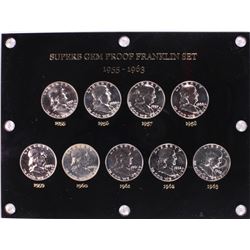 1955-1963 Proof Franklin Half Dollar Coin Set