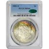 Image 2 : 1881-S $1 Morgan Silver Dollar Coin PCGS MS64 CAC Amazing Toning