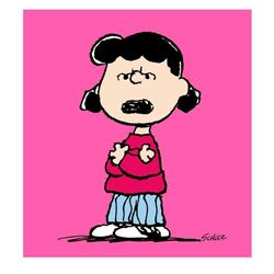 Peanuts "Lucy: Pink" Limited Edition Canvas