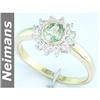 Image 1 : Gem Quality 1.50 ct Peridot & VS Diamond Ring 14kt Gold