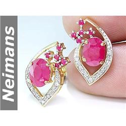 Gem .75 ct Pink & White Sapphire Ring 14kt Gold