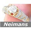 Image 1 : USGL Certified Gem 1.75 ct Ruby & Diamond Ring 14k Gold