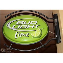 BUD LIGHT WALL MOUNTED LIGHT UP SIGN, 30 X 23