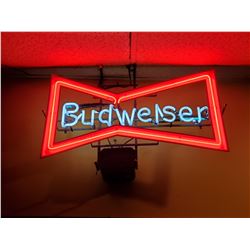 BUDWEISER NEON SIGN, 31 X 18. BUYER IS RESPONSIBLE