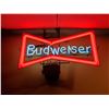 Image 1 : BUDWEISER NEON SIGN, 31 X 18. BUYER IS RESPONSIBLE