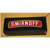 Image 1 : SMIRNOFF LIGHT UP SIGN, 21 X 8. BUYER RESPONSIBLE