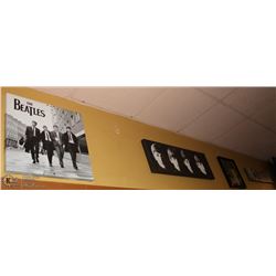 GROUP OF 4 "BEATLES" THEMED PRINTS