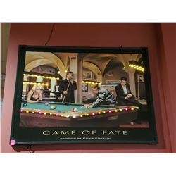 LIGHTUP "GAME OF FAME" FRAMED PRINT 31 X 24