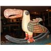 Image 1 : WOODEN ROCKING PARROT DÉCOR STATUE 39 X 26