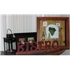 Image 1 : GROUP OF 4 DÉCOR ITEMS: INCLUDES BISTRO SIGN,