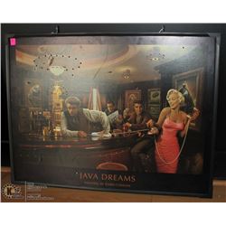 "JAVA DREAMS" BY CHRIS CONSANE FRAMED PICTURE