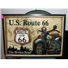 Image 1 : U.S. ROUTE 66 WOOD DÉCOR PICTURE, 21 X 15